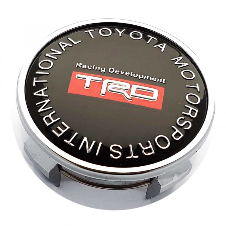 Колпачок на диск Toyota TRD  62/56/20 black red