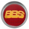 Колпачки на диски ВСМПО со стикером BBS 74/70/9 красный карбон золото