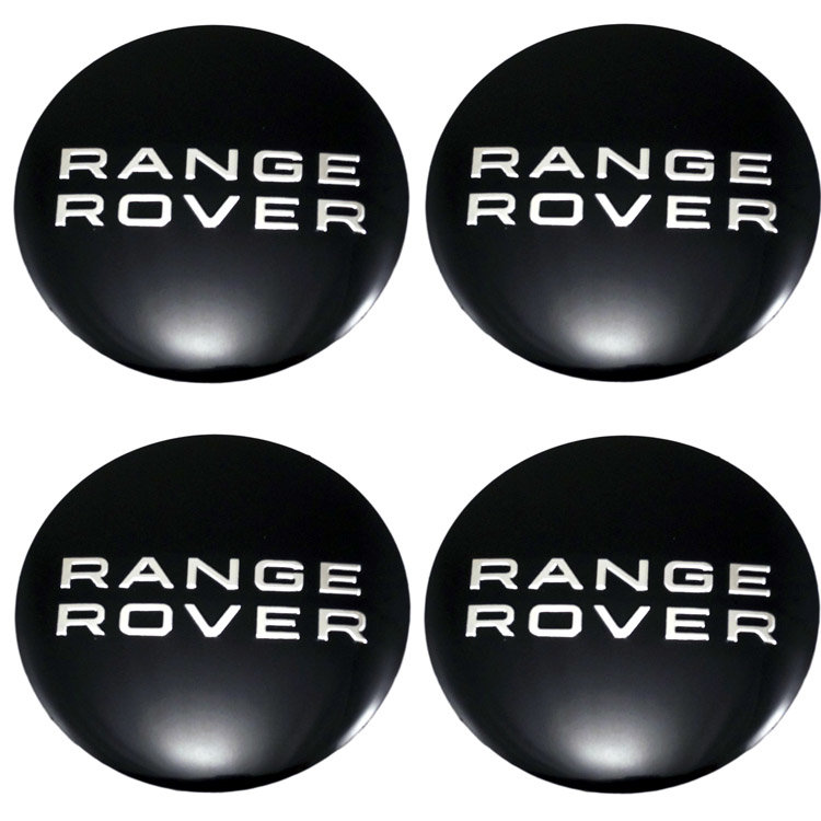Стикеры на диски Range Rover 65 мм сфера черные
