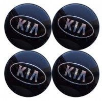 Изображение товара Наклейки на диски KIA 60 мм черные тюнинговые