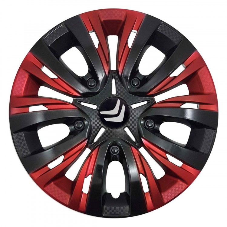 Колпаки на колеса Citroen Lion Carbon Red Mix 15