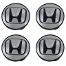 Колпачки на диски Honda 60/54/10 серебристый и черный
