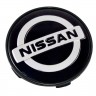 Колпачок на диски Nissan 68/62.5/9 black