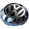 Колпачок на диски Volkswagen 64/56/9 черный-хром конус   