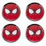 Заглушки для диска со стикером Spiderman (64/60/6) красный 
