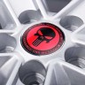 Наклейки на диски Punisher сфера 56 мм красный