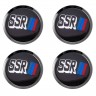Заглушки для диска со стикером Speed Star Racing (64/60/6) черный 