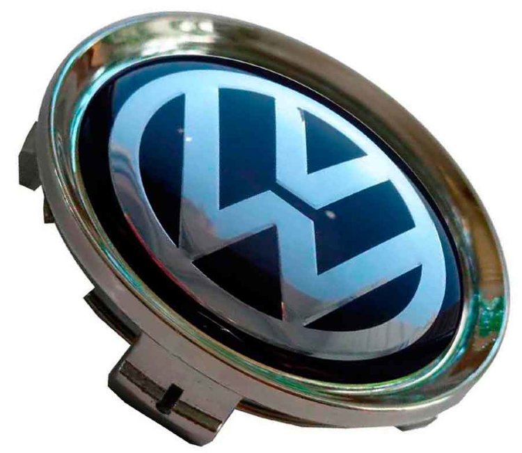Заглушка ступицы диска Volkswagen 74/69/12 черный хром
