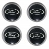 Колпачки на диски ВСМПО со стикером Ford 74/70/9 черный 