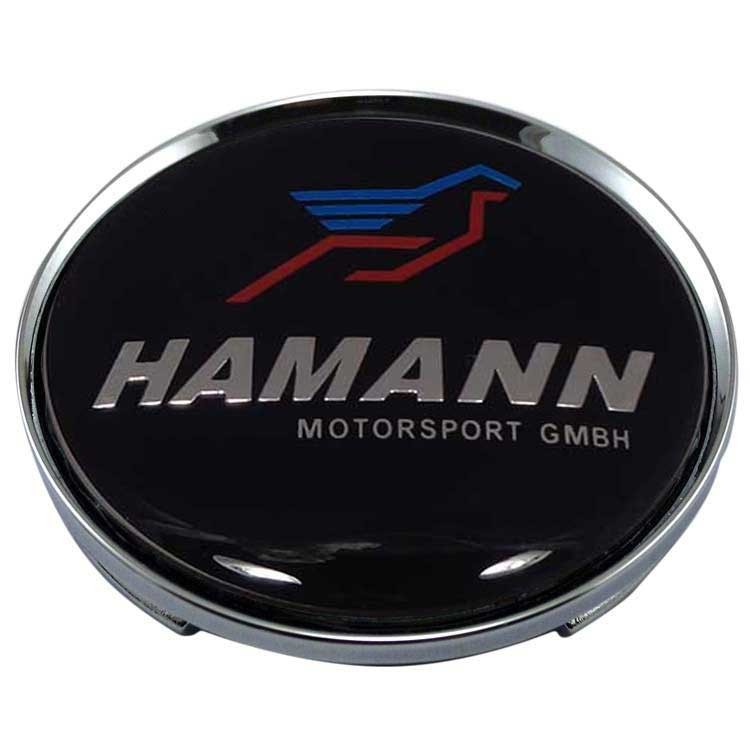 Колпачки на диски 62/56/8 хром со стикером BMW Hamann 