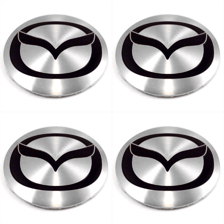 Наклейки на диски Mazda steel сфера 54 мм