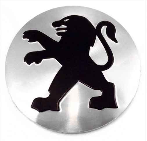 Колпачок на диски СМК 58/54/10 с логотипом Peugeot стальной