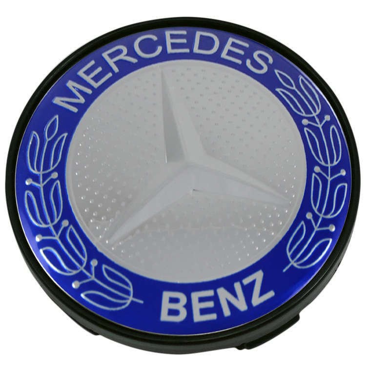 Колпачки на диски Mercedes Benz 60/56/9 chrome blue