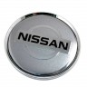 Колпачок ступицы Nissan 63/58/8 хром серебристый