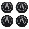 Колпачки на диски Acura 60/54/10 черный и хром  