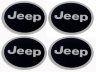 Наклейки металлизированные Jeep black 60 мм 