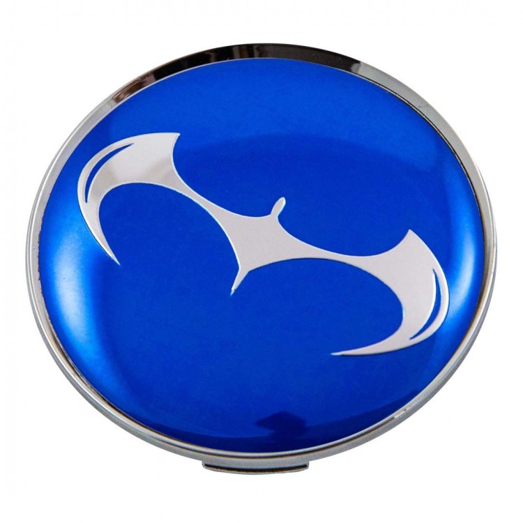 Колпачки на диски 62/56/8 со стикером Bat синий