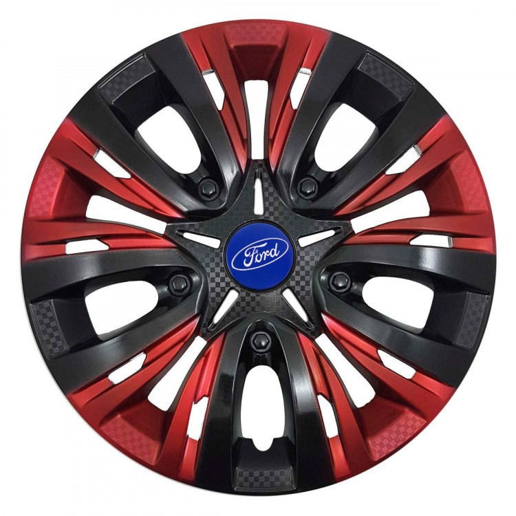 Колпаки колесные Ford Lion Carbon Red Mix 13