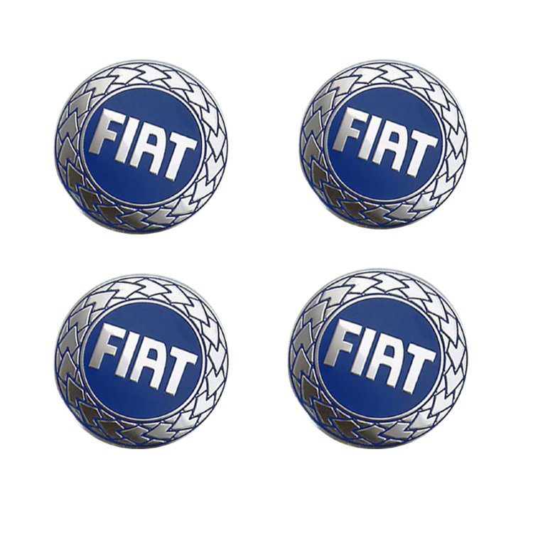 Наклейки на диски Fiat blue сфера 44.5 мм