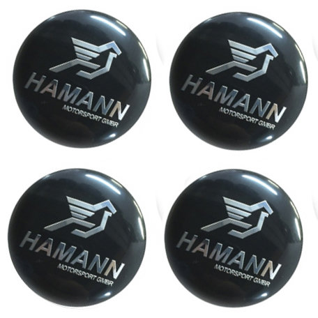 Наклейки на диски BMW Hamann black сфера 65 мм