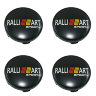 Колпачки для дисков Ralliart 60/56/9 black+chrome комплект