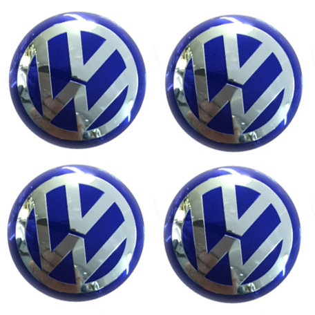 Наклейки на диски Volkswagen blue сфера 60 мм