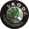 Колпачок на диски Skoda 56/51/12 черно-зеленый