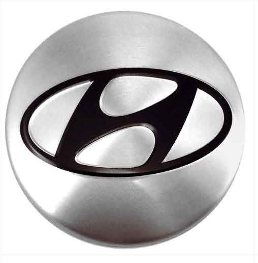 Колпачок на диски СМК 58/54/10 с логотипом Hyundai стальной