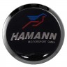 Заглушки для диска со стикером BMW Hamann (64/60/6) хром и черный