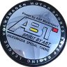 Стильный черный колпачок литого диска с логотипом ABT