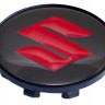 Колпачок на литые диски Suzuki 58/50/11 черный красный 