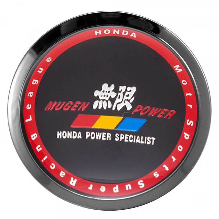 Заглушки для диска со стикером Honda Mugen Power (64/60/6) черный
