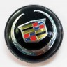 Заглушка литого диска Cadillac 68/65/12 черный 