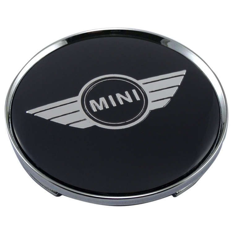 Колпачки на диски 62/56/8 хром со стикером Mini Cooper