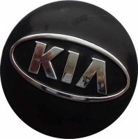 Изображение товара Колпак ступицы на диски KIA 63/55/7 черный-хром