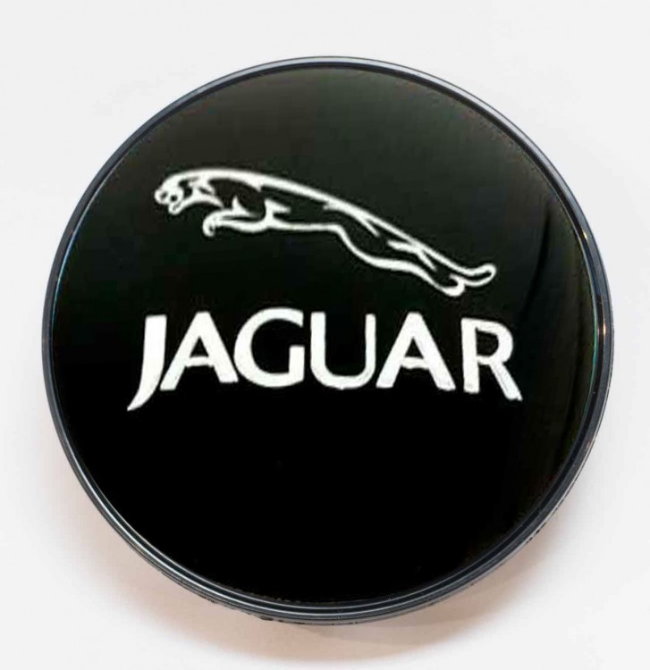 Заглушка литого диска Jaguar 68/65/12 черный
