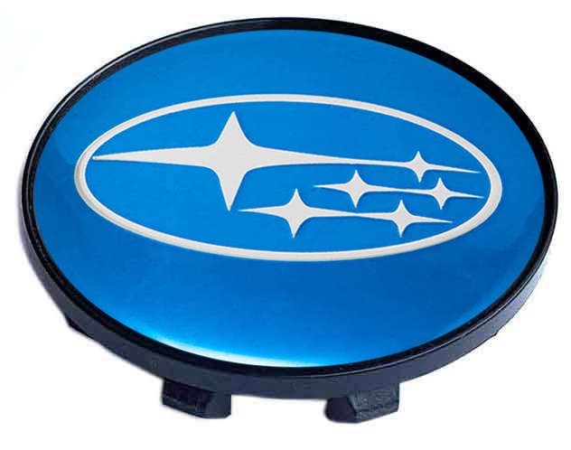 Колпачок на литые диски Subaru 58/50/11 синий 