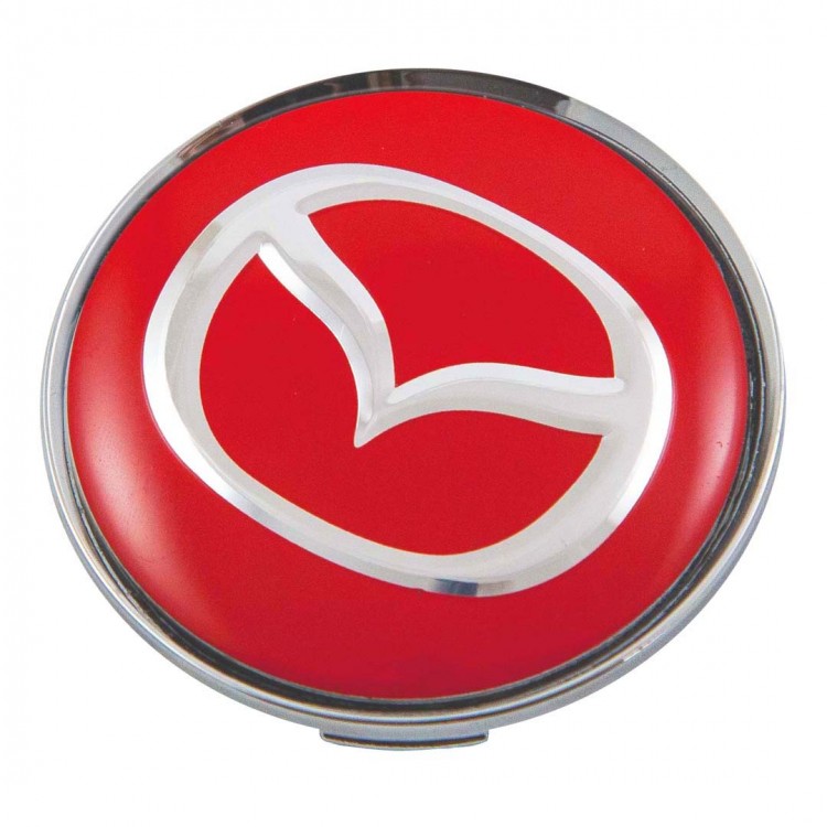Колпачок на диск Mazda 59/50.5/9 красный 