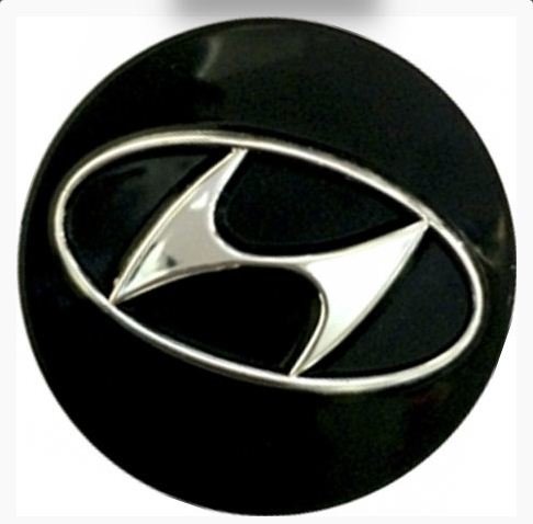 Колпачок на диски Replica Hyundai 59/55/12 черный-хром