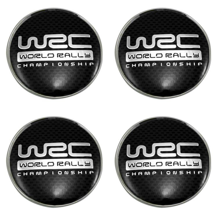 Заглушка литого диска со стикером WRC (64/60/6) black 