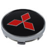 Колпачок на диски Mitsubishi 60|56|9 черный-красный