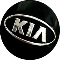 Колпачок на диски Replica KIA 59/55/12 черный-хром