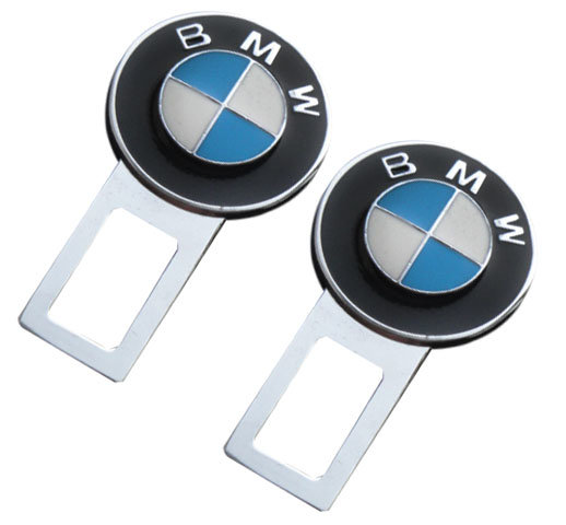 Заглушка ремня безопасности с логотипом BMW хром с синим